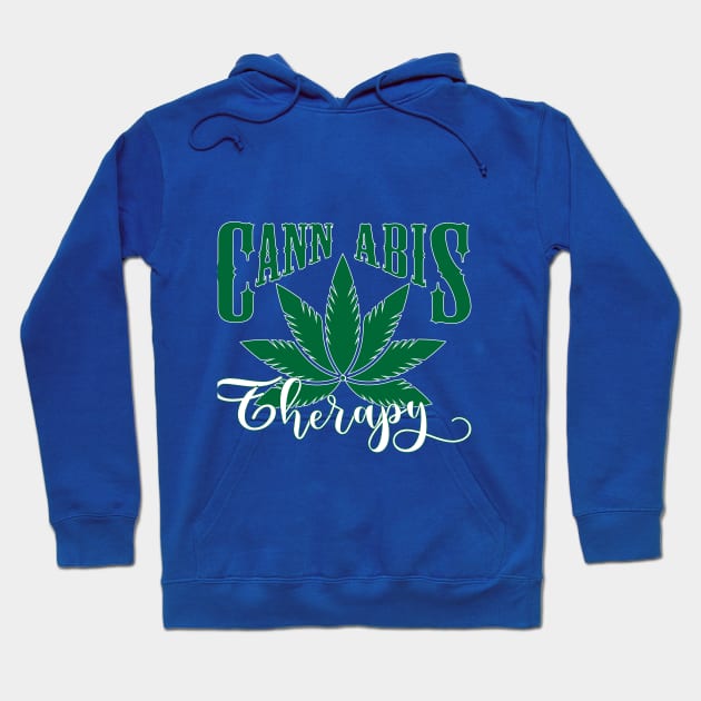 WEED, CANNABIS THERAPY Hoodie by HassibDesign